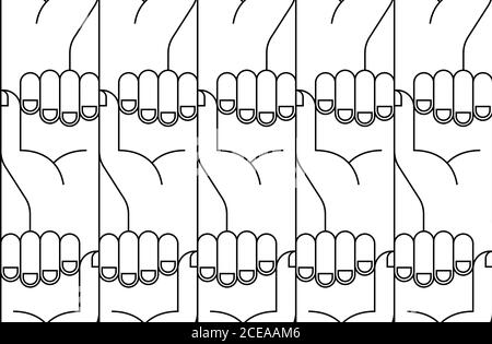 Sans coutures. Symbole de liberté et de lutte Illustration de Vecteur