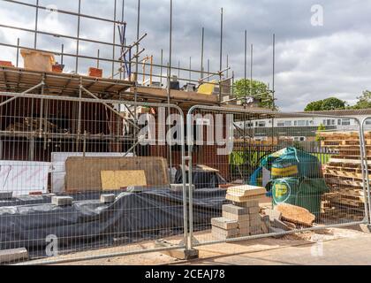 Nouveaux travaux de construction sur Woodrow, Redditch, Worcestershire, Royaume-Uni Banque D'Images