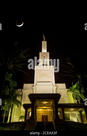 Le temple de Saint-Domingue de l'Église de Jésus-Christ des Saints des derniers jours a été achevé en 2000. Il s'agit du premier LDS ou Banque D'Images