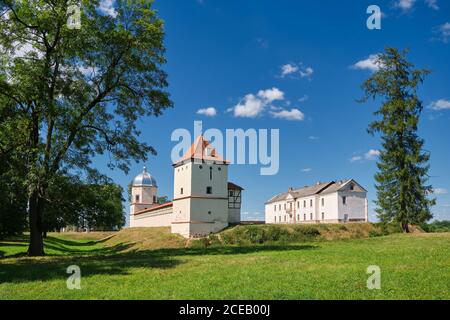 Ancien château ancien de Liubcha, région de Grodno, Biélorussie Banque D'Images