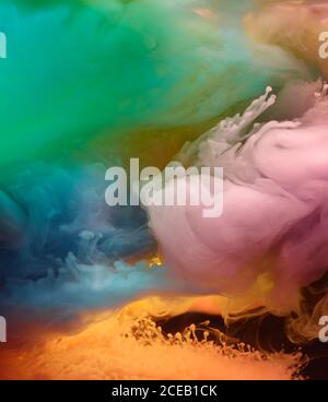 Nuages de fumée colorés Banque D'Images
