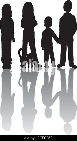 Famille Illustration de Vecteur