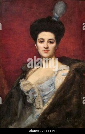 Carolus-Duran - Portrait de Madame Gettling 1 - École française - 19e siècle Banque D'Images