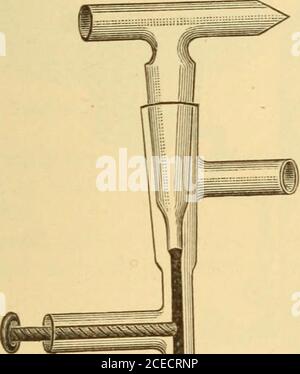 . Un traité sur la pharmacie pour les étudiants et les pharmaciens. Poêle à gaz joyau. Figure 59. Fig. 00.. Banque D'Images