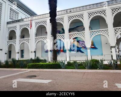 Photo du Musée Mohammed VI d'Art moderne et contemporain, Rabat Maroc Banque D'Images