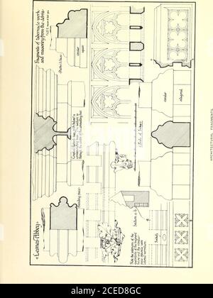 . Abbaye de Lesnes dans la paroisse d'Erith, Kent; étant le rapport complet des enquêtes, architecturales et historiques, menées par le comité d'entreprise de la Société Antiquarienne de Woolwich pendant les années 1909-1913. ABBAYE DE LESNES. Plaque XXV. Pour faire face au fiage 44.. ABBAYE DE LESNES. Plaque XXVI. Banque D'Images