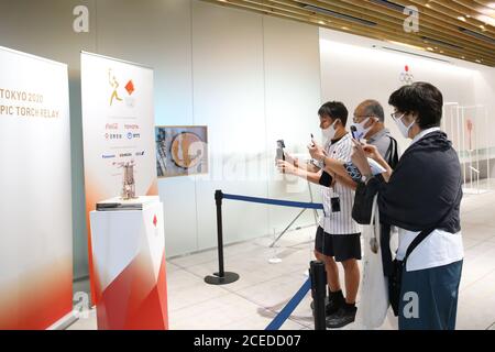 Tokyo, Japon. 1er septembre 2020. Vue générale, 1er SEPTEMBRE 2020 : exposition publique de la flamme olympique pour les Jeux Olympiques de Tokyo 2020 au Musée Olympique du Japon à Tokyo, Japon. Credit: Yohei Osada/AFLO SPORT/Alay Live News Banque D'Images