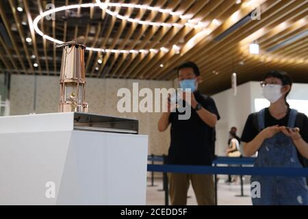 Tokyo, Japon. 1er septembre 2020. Vue générale, 1er SEPTEMBRE 2020 : exposition publique de la flamme olympique pour les Jeux Olympiques de Tokyo 2020 au Musée Olympique du Japon à Tokyo, Japon. Credit: Yohei Osada/AFLO SPORT/Alay Live News Banque D'Images