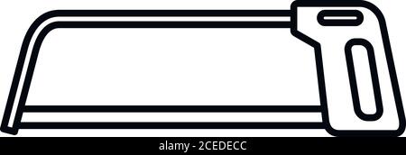 Icône de scie à arc. Icône vectorielle de la scie à arc pour la conception de sites Web isolée sur fond blanc Illustration de Vecteur