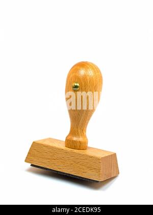 Tampon non imprimé sur fond blanc Banque D'Images