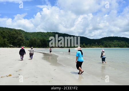 Pantai Kulambu (Kelambu), Kudat, Sabah, Malaisie Banque D'Images