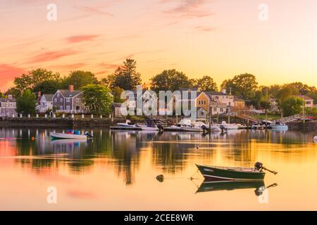 Portsmouth, New Hampshire, USA Le paysage urbain. Banque D'Images