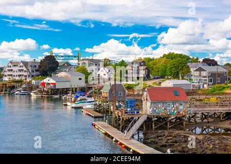 Portsmouth, New Hampshire, Etats-Unis sur la rivière Piscataqua. Banque D'Images