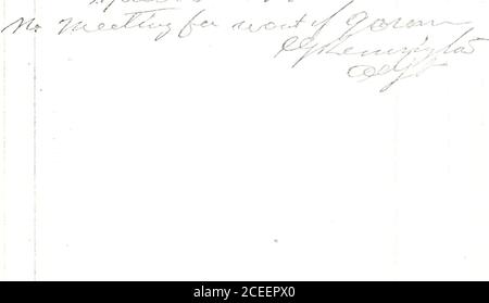 . Journal, Johnson Post n° 368, Department of Indiana, G.a.R., Montpelier, Indiana, 1884-1894. ^&lt;Oo/ a^-^^a^^--^^^^.— /^c^&lt;iy& ^:^C^ ^.a, ^^. Banque D'Images