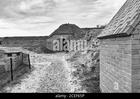 Ancien fort Grodzisko. Gdansk, Pologne. Banque D'Images