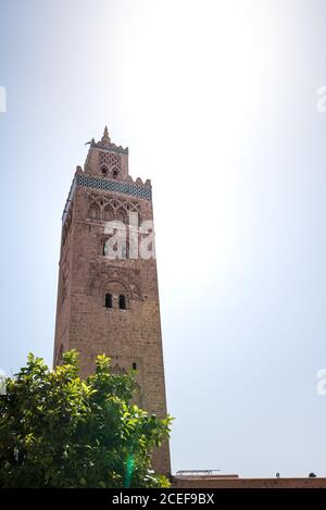 Magnifique architecture de bâtiment marocain Banque D'Images