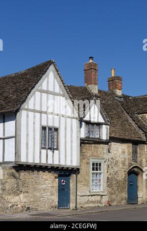 Village de Lacock et paroisse civile dans le comté de Wiltshire, Angleterre, Banque D'Images