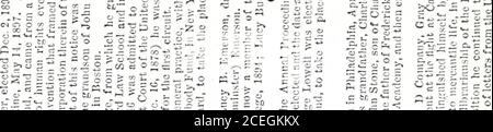 . Données de la famille Brooks dans le registre généalogique historique de la Nouvelle-Angleterre. ITS S ^ i: t .S ° S; r1^ ^ -g -2 !: ^ s -S ^ c3 a ^ -^ St o S -5 g d ^ S .i: 5 &gt;^ = tn t-: .i == à T^ ^. ^ E 2 2 •§ RN^.S « ^ H =-G ■■^ 1S-5 J = ^G „ .^   W O ,.S H-4 Banque D'Images