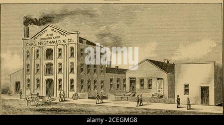 . Les industries de Louisville, Kentucky, et de New Albany, Indiana. la caisse, et le conseil d'administration sont sélectionnés parmi la meilleure classe de New Albanys importants hommes d'affaires. Le conseil porte les noms d'hommes tels que W. W. Tuley, G. C. Cannon, Paulising, W. L. Breyfoile, I. S. Winstandley, J. H. Stotsenberg et L. Vernia, dont il est sûr de dire qu'il n'y a plus rien de mieux adapté pour le poste de conseillers. Cette société ne tacte qu'une activité bancaire générale, en prêtant une attention particulière à tocollecting. Dans tous les autres détails, les mêmes installations sont accordées comme dans les autres établissements bancaires Banque D'Images