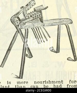 . 1916 Griffith et Turner Co. : fournitures agricoles et de jardin. 0. K. Culimpion coupe des pommes de terre en potatoesdans des dimensions exactes qui sont adaptées à plantavec n'importe quel powerplanter. Pour couper main meansanall formes, bothlarge et petit.va couper cinq bushels toseven perhour. Aucun planteur puissant ne peut planter correctement sans réduire les tubercules arecut une taille exacte.planter des semences largesisées dans-assure un betterstand parce qu'il a isnisé les jeunes plantsmall semences. De nombreuses fois. Nourriture fourrure-peut être eu de il a été remarqué que beaucoup de pommes de terre seront trois ou quatre pouces de haut d'autres brise à travers la surface, et fré-quently Banque D'Images