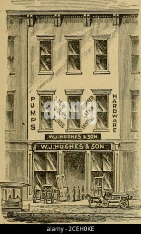 . Les industries de Louisville, Kentucky, et de New Albany, Indiana. hough thecompanys commerce est général. De 120 à 175 ouvriers qualifiés et une usine complète des machines nouvelles et améliorées de grande valeur sont employés, et le mobilier s'est avéré hors des derniers modèles, qu'ils changent une fois par an, afin d'avoir quelque chose de nouveau chaque saison. Le président Davis est un homme d'affaires ancien et expérimenté, ayant engagé une variéuité de vocations au cours de sa vie plus que d'habitude riche en événements. Il est tout à fait popularavec tous ceux qui le connaissent. Le secrétaire Pope, un ancien fiduciaire de l'école, a été connecté Banque D'Images