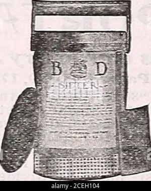 . Le livre de semences Maule pour 1922. Le dispositif de semis rapide Masters facilite le transplanter. Mettra, l'eau et la coverin une opération comme les plantes comme le chou, le chou-fleur, le céleri, le poivre, la tomate, le tabac, la patate douce, les baies de paille ou toute autre plante similaire. Un homme avec thisplantoir peut régler 10.000 à 15,000 plantes par jour. Dans les plantes de settingplants par temps sec, ce planteur donnera à chaque planthalf une tasse d'eau aux racines de tbe au moment où elles sont mises dans le sol. Permet d'économiser de la main- Poids 8 livres. Non prépayé, 6.00 $ eacb. ForDustingPlants avec ff B 5s^ D H Prix, poudre Sam, - —- ^il,^ cents. Bug Death Sifter pour app Banque D'Images