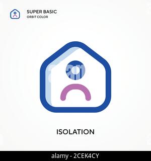 Icône de vecteur de couleur d'orbite super basique d'isolation. Modèle de conception de symbole d'illustration pour élément d'interface utilisateur Web mobile. Pictogramme moderne aux couleurs parfaites sur l'editab Illustration de Vecteur