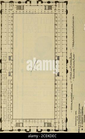 . Le répertoire officiel de l'exposition colombienne du monde, du 1er mai au 30 octobre 1893. Un livre de référence des exposants et des expositions; des officiers et des membres de la commission colombienne du monde, de l'exposition colombienne du monde et du conseil d'administration des gestionnaires; une histoire complète de l'exposition. Ainsi que des descriptions exactes de tous les bâtiments et expositions de l'État, du territoire, de l'étranger, du ministère et d'autres ministères, et des renseignements généraux concernant la foire. 48 694 LE RÉPERTOIRE OFFICIEL. EXPOSITION COLOMBIENNE DES MONDES. 695 CLASSIFICATION. MINES ET MINES DEPARXMENT (E). MINES, MINES ET Banque D'Images