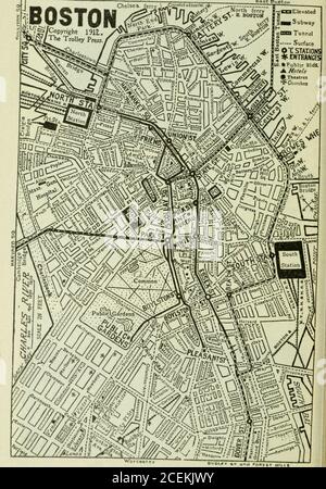 . Voyages en tramway à travers la Nouvelle-Angleterre ... Onset vit près et sur sa Bay 78 JTroMey voyages à travers la Nouvelle-Angleterre   Lynn iJSTON est Boston. Pour les horaires des tramways—Voir le verso du livre 79 I Med fordTo [Middlesex FellaStoneham WincheresWoburnBlllericaLowellua Naschelhua N.H. BOSTON CONNECTIONS BAY STATESTREET RAILWAY Pass.Dcpl.Bay State St.Ky Banque D'Images