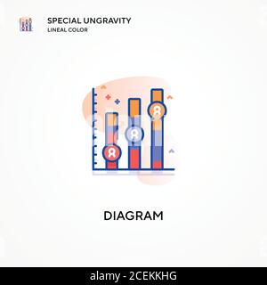 Icône de couleur spéciale du joint linéaire de l'ungravitation du schéma. Concepts modernes d'illustration vectorielle. Facile à modifier et à personnaliser. Illustration de Vecteur