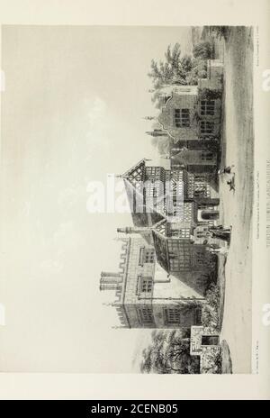 . Les halls baroniaux, les édifices pittoresques et les anciennes églises d'Angleterre. TURTON TOWER, LANCASHIRE. Banque D'Images