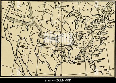 . L'histoire élémentaire des États-Unis de Hazen; une histoire et une leçon. Banque D'Images