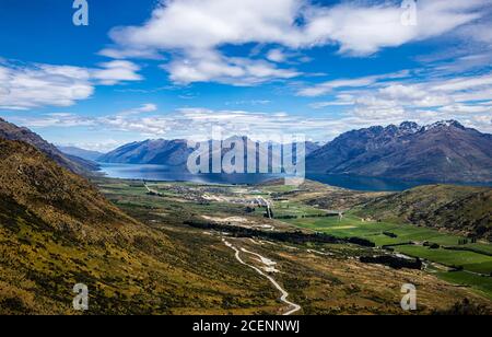 Lac Wakatipu, Queenstown, Île du Sud, Nouvelle-Zélande, Océanie. Banque D'Images