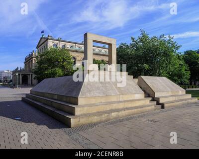 Hoholocauste-Mahnmal am Opernplatz à Hanovre, Niedersachsen, Allemagne, Europa Shoah-Memorial à l'Opéra de Hanovre, Basse-Saxe, Allemagne, Banque D'Images