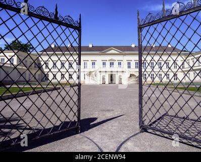 Schloss Herrenhausen, Großer Garten der barocken Herrenhäuser Gärten, Hanovre, Niedersachsen, Deutschland, Europa Palace Schloss Herrenhausen, Great Banque D'Images