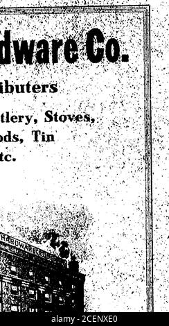 . 1913 des Moines et Polk County, Iowa, City Directory. &gt;.;-.- - ■ •.il . :;i ■■ L jobbers et D&trtliuterS quincaillerie pour étagère, outils, coutellerie, STP^BSU •gammes, articles de sport, platine, pétales, etc. Banque D'Images