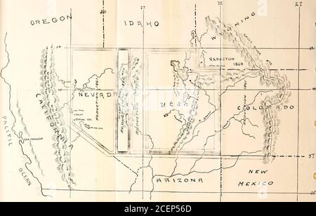 . Americana. Ttlementswere formé le long de la vallée de la rivière Weber, et plus tard, viz.1861, comté de Summit a été organisé.^ il prend le nom de thefact qu'il inclut dans ses limites le sommet de la gamme de Wasatch. Elle borde les comtés de Salt Lake et de Morgan à l'est et est renommée pour ses gisements de charbon et de minéraux. I. Géo. A. Smith, réponses aux questions, p. 21, et Bancrofts Hist. Utah.PP- 594-5- les principales colonies, fondées dans les premiers jours, étaient Kamas. Au premier ranch de pâturage de buta appartenant à Thomas Rhodes; Coalville, le comté actuel Scamt(1859), la tutelle, après un Indien de ce nom, a Banque D'Images
