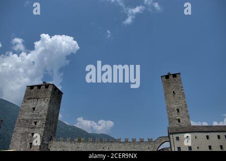 Tour de castlegrande à Bellinzona Banque D'Images