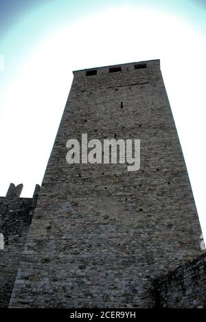 Tour de castlegrande à Bellinzona Banque D'Images