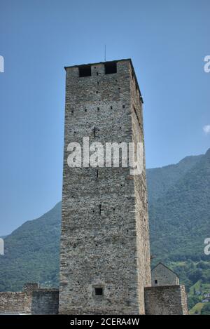 Tour de castlegrande à Bellinzona Banque D'Images