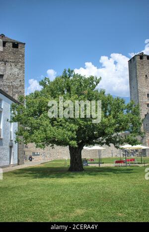 Tour de castlegrande à Bellinzona Banque D'Images