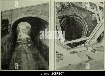 . Rapport annuel 1921. Fermeture du pont routier de ft Chippawa, le 3 mai 1921. Michigan Central et Grand Trunk Railways Bridge au-dessus du canal Chippawa-Queenston. 8 octobre 1921 No. 1 Cisson, No. 2 Pier, 8 pouces de Rock. Michigan Central Railway Bridge—Montrose. 10 novembre 1921 270 QUATORZIÈME RAPPORT ANNUEL DES économies no 49. Un de ces équipements est illustré dans ce rapport. Plusieurs articles techniques ont été préparés par divers membres du personnel pour publication et beaucoup de travail a été fait sur les comités de normes techniques en relation avec la préparation de la spécification Banque D'Images