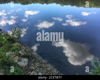 Lac de Bukovnisko, Prekmurje Banque D'Images