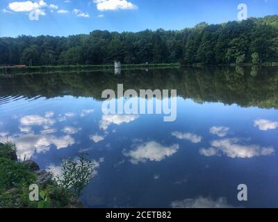 Lac de Bukovnisko, Prekmurje Banque D'Images