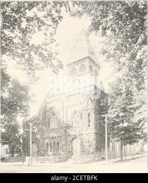 . Le mensuel Granite, un magazine du New Hampshire, consacré à la littérature, l'histoire et le progrès de l'État. , né le 21 mars 1857 à Sharon, 15.il a fait ses études à Bates collégieet à l'école de divinité Cobb à Lew-i.ston, au Mé., diplômé de la lat-. Washington Street Baptist Cnurch. Ter en 1887. Il a tenu deux ou trois pasteurs brefs dans le Maine avant le histassement à Douvres, qui datait du 1er mai 1892, et a été éminemment réussi. L'église épiscopale de Saint-Thomas maynot comme le vieux Saint-Jean dans ports-bouche, avec le premier organe qui a pealé à la gloire de Dieu dans ce compte Banque D'Images