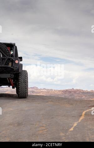 MOAB, ÉTATS-UNIS - 02 août 2020 : un week-end à Moab, UT conduite de Jeeps offroad. Banque D'Images