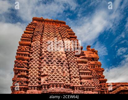 Galaganatha Temple pattadakal art de pierre à couper le souffle de différents angles avec ciel étonnant. C'est l'un des sites du patrimoine mondial de l'UNESCO et complexe de Banque D'Images
