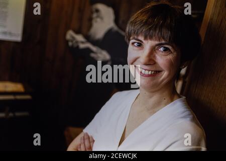 Lesley Brown, rédactrice en chef des dictionnaires à la Oxford University Press, Walton Street, Oxford. 13 août 1993. Photo: Neil Turner Banque D'Images