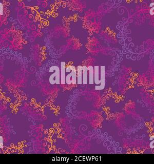 Motif fractal sans couture décoratif Illustration de Vecteur