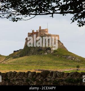 Château de Lindisfarne, Holy Island, Northumberland, Angleterre Banque D'Images